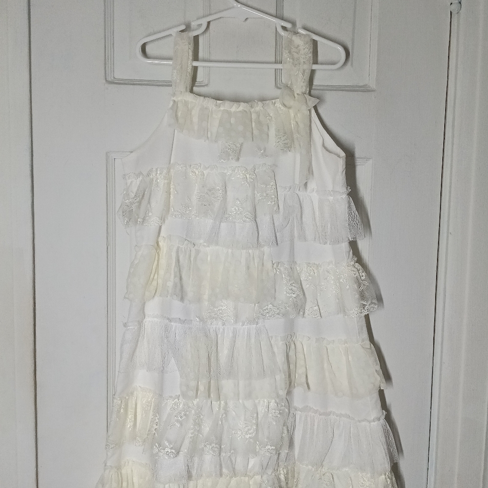 Biscotti Easter White Beach Dress Lace Girls 10 Elegant
